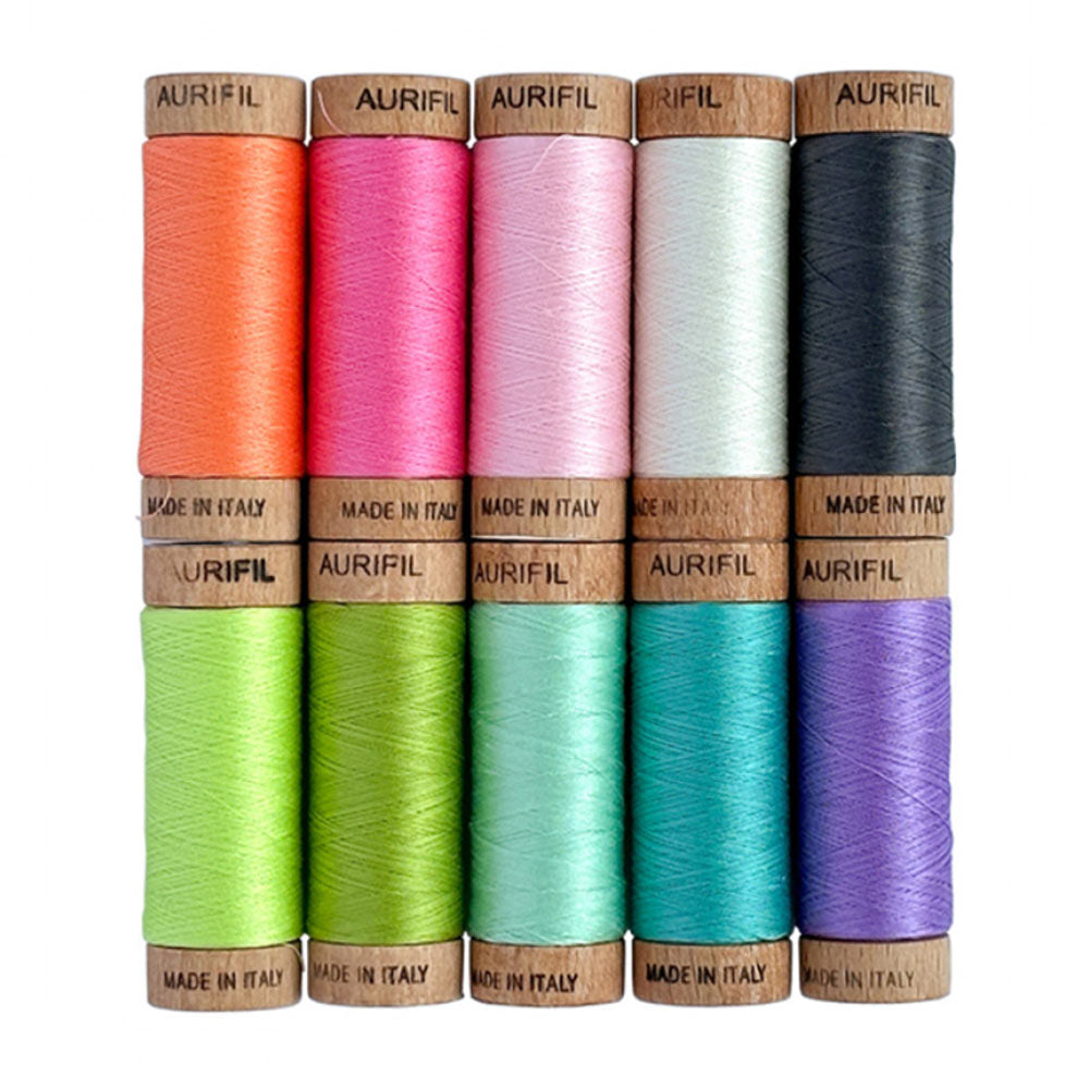 Tula Pink's Stunning 80wt Plus Neon Collection