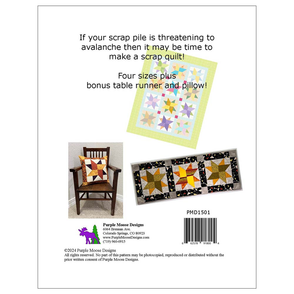 Enchanting Scrap Busting Stars Pattern