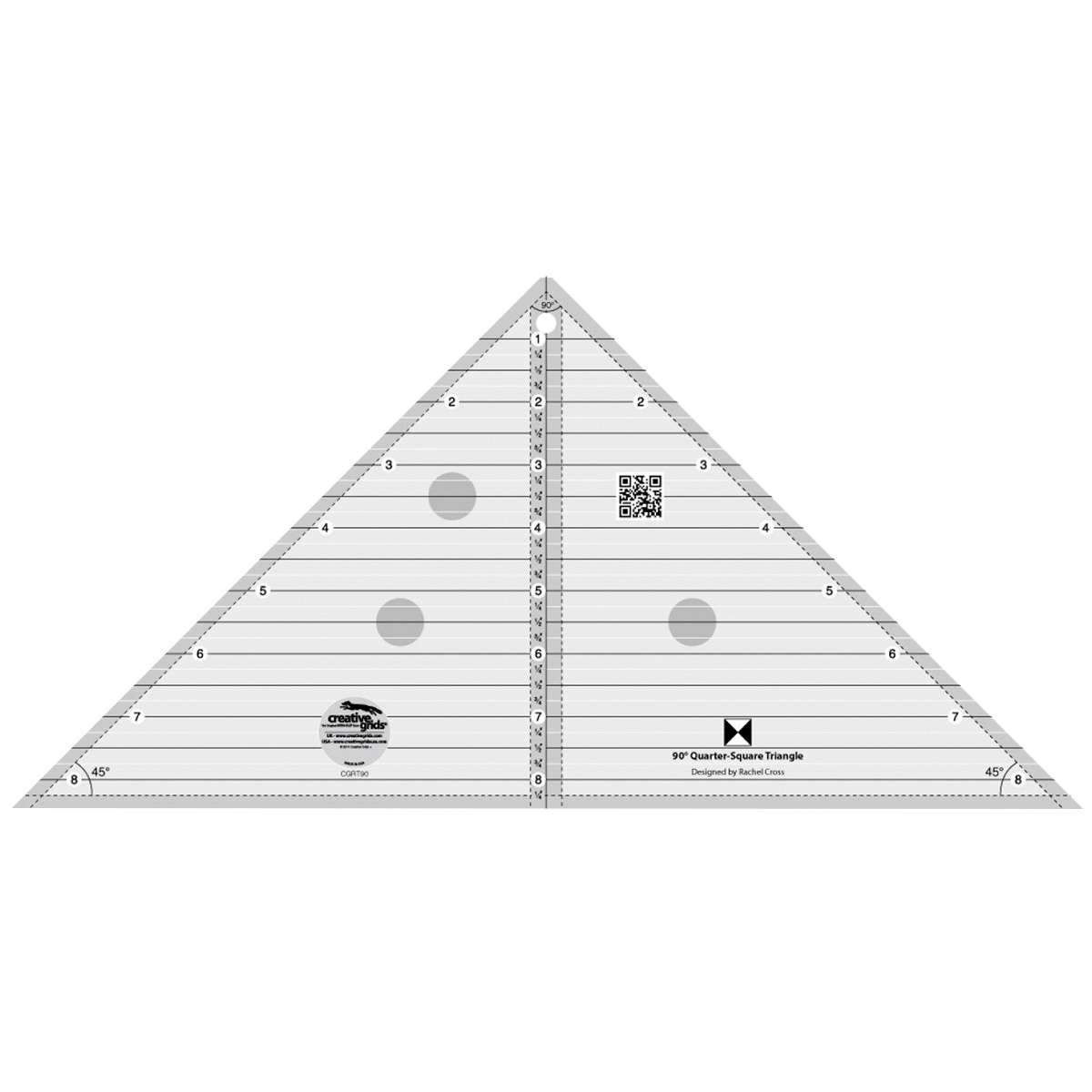 Creative Grids Quarter-Square Triangle: The Ultimate Fabric Cutting Ruler