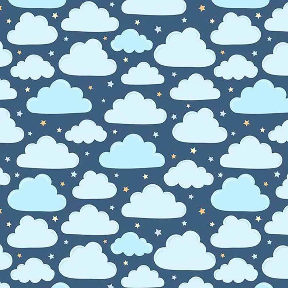 Wilmington Prints - Baby's Adventure by Arrolynn Weiderhold - Navy Cloud Yardage: A Magical Fabric Journey!