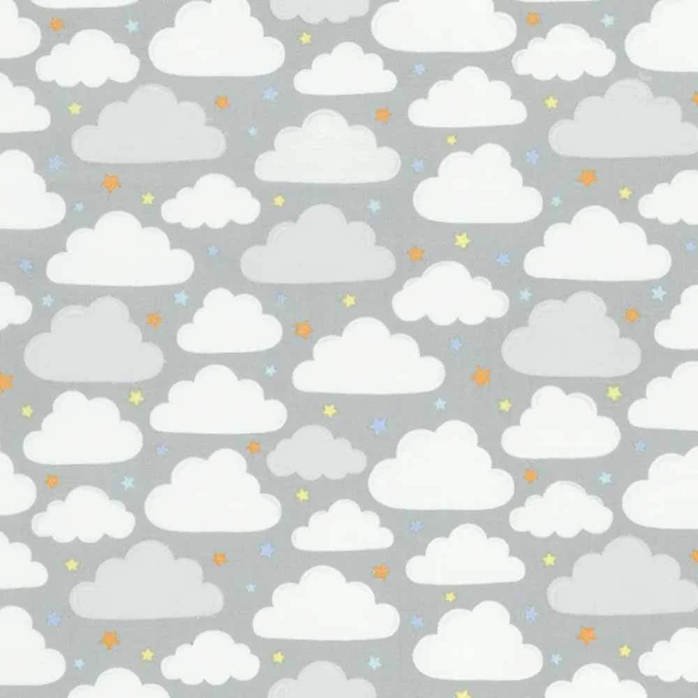 Wilmington Prints - Baby's Adventure by Arrolynn Weiderhold - Clouds - Grey - Yardage: A Magical Fabric for Your Baby's World