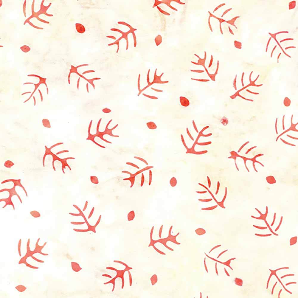 Island Batiks Twigs-Red Buff Yardage: A Colorful Creation Essential