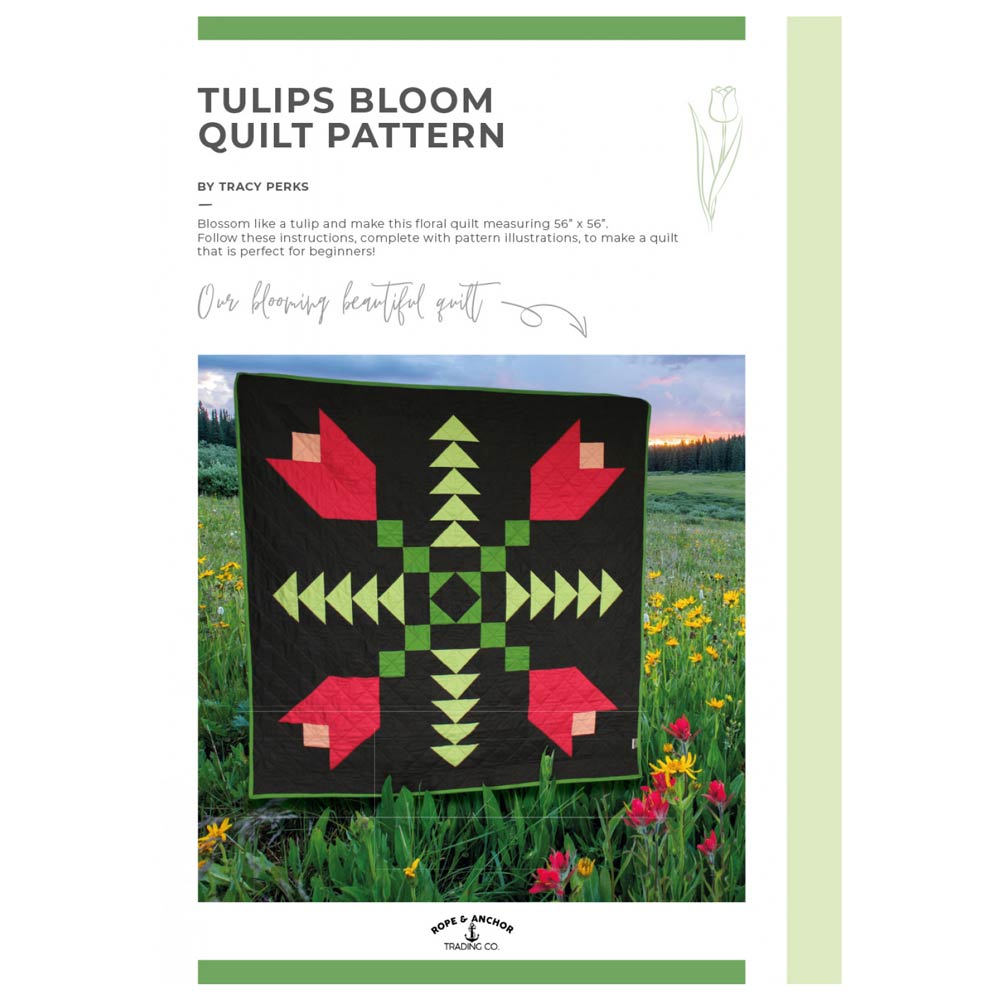 Enchanting Tulips Bloom Quilt Pattern - A Beginner's Dream!