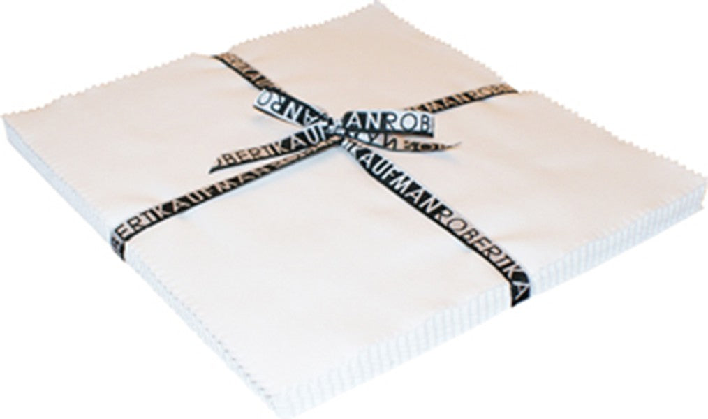 Robert Kaufman's Kona Cotton White 10x10 Squares - 42 Pieces: A Must-Have!