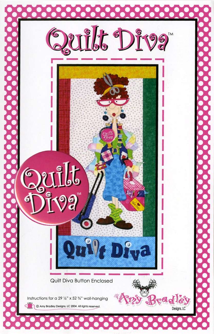 Quilt Diva Kit - Includes Stylish Quilt Diva Button!