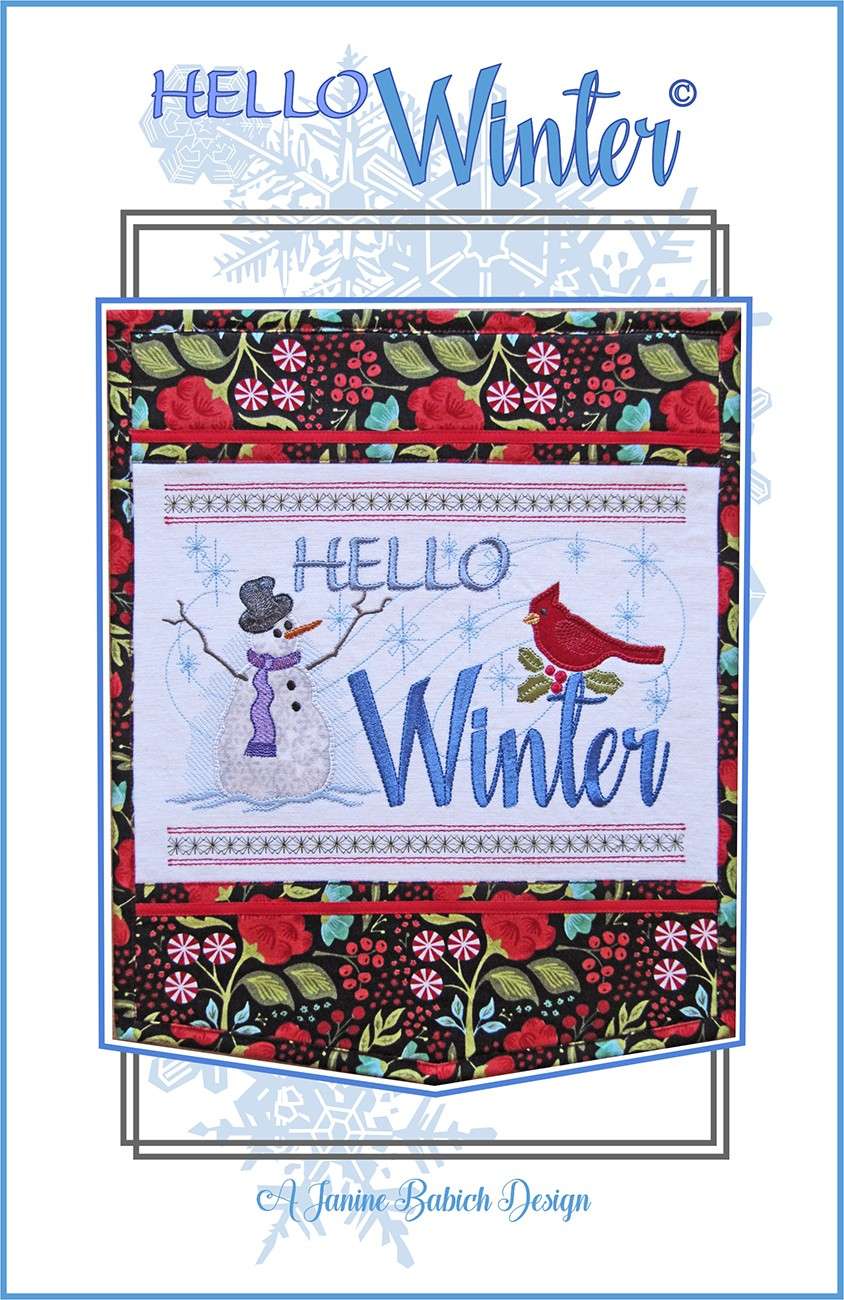 Embrace Winter: Janine Babich's Enchanting Wall Hanging Embroidery