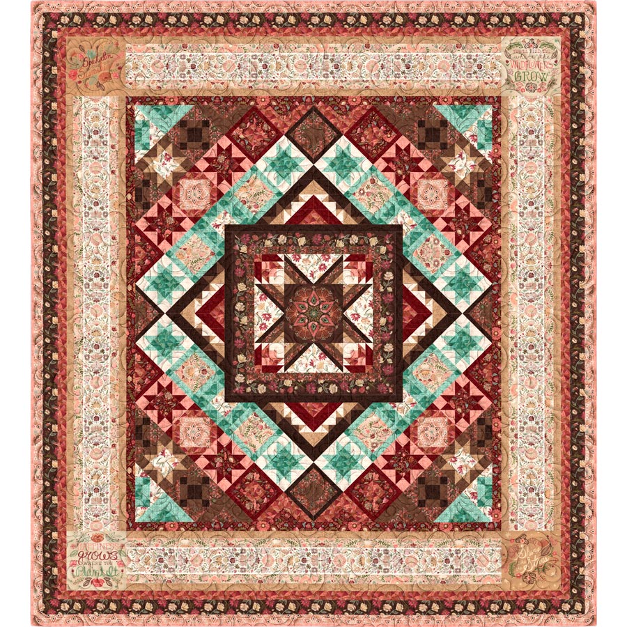 Floralscape - Wilmington Prints Block-of-the-Month Quilt Kit: A Floral Dream Come True!