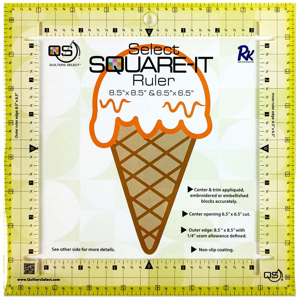 Quilters Select 8.5-Inch Square It Ruler - A Must-Have for Quilting Enthusiasts