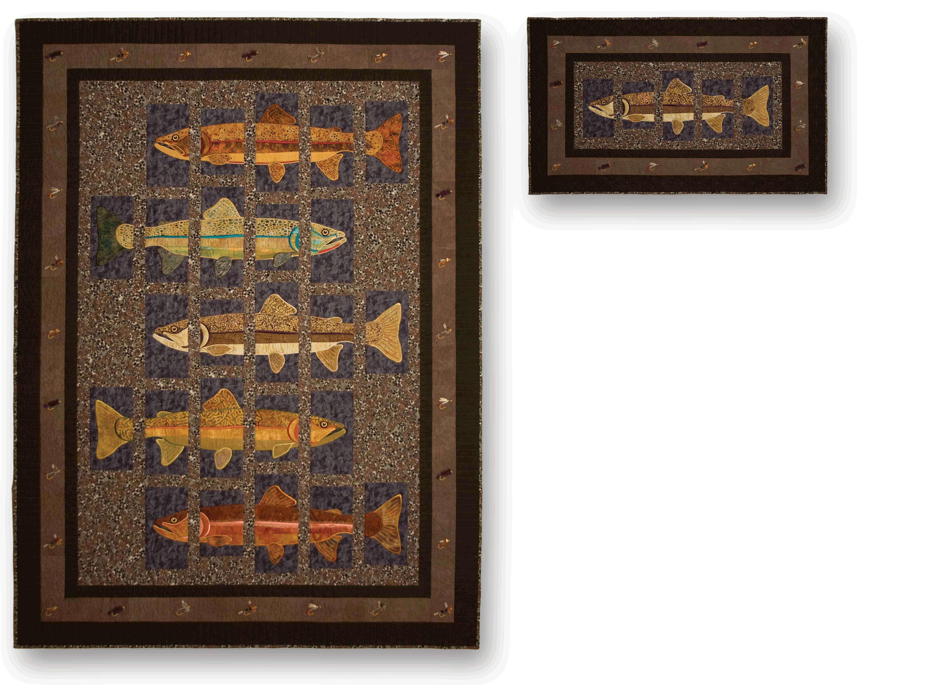 Discover the Trout Machine Embroidery CD by Lunch Box Quilts