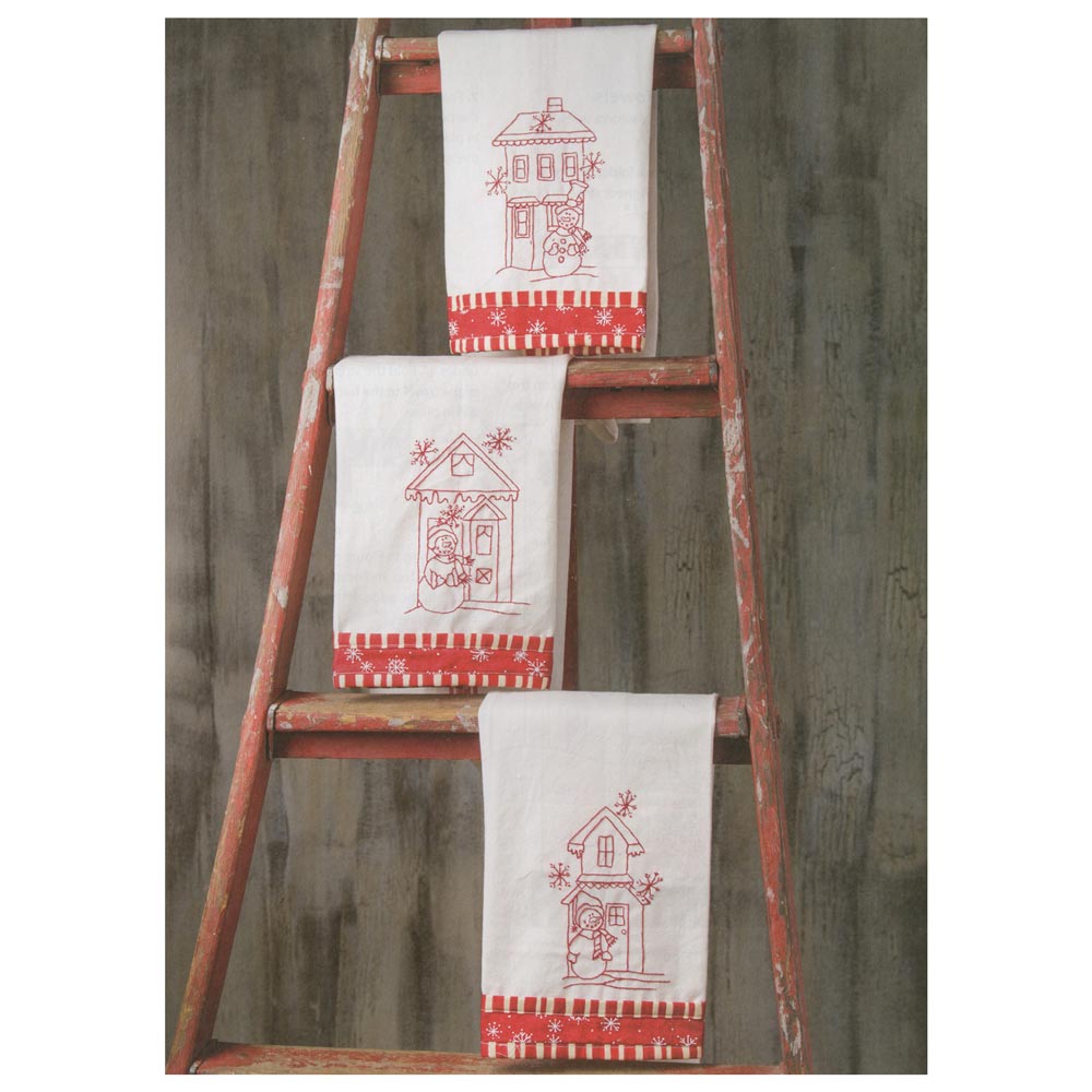 Redwork Blizzard Buddies: Your Snow Village Quilting Guide