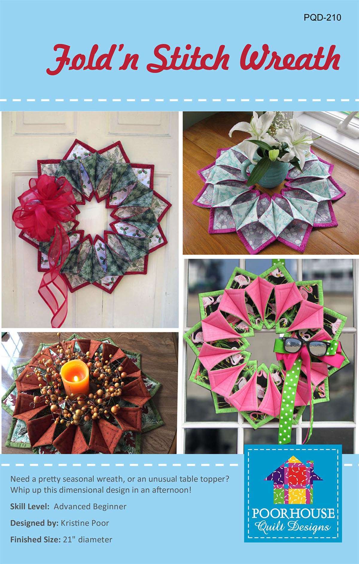 Fold 'n Stitch: The Magical Wreath Pattern