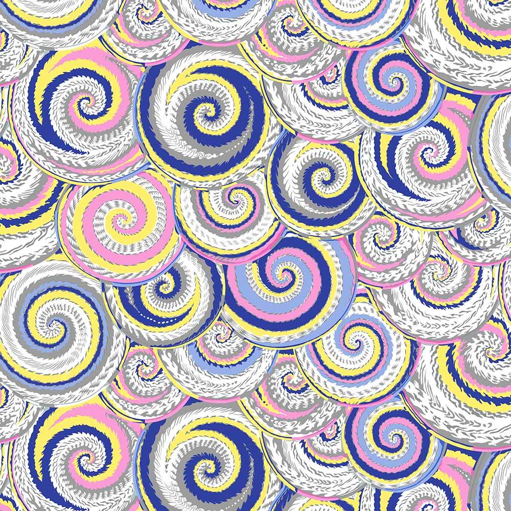 FreeSpirit - Philip Jacobs' Curly Baskets Contrast Yardage Fabric from Kaffe Fassett Collective