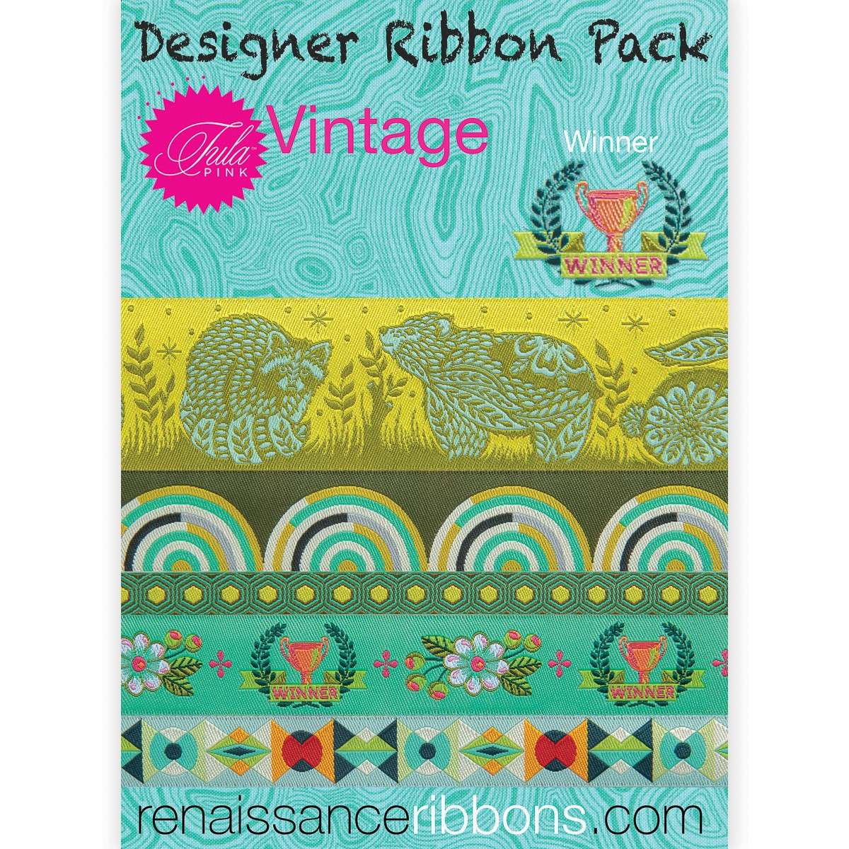 Tula Pink's Vintage Designer Ribbon Pack - A Collector's Dream!