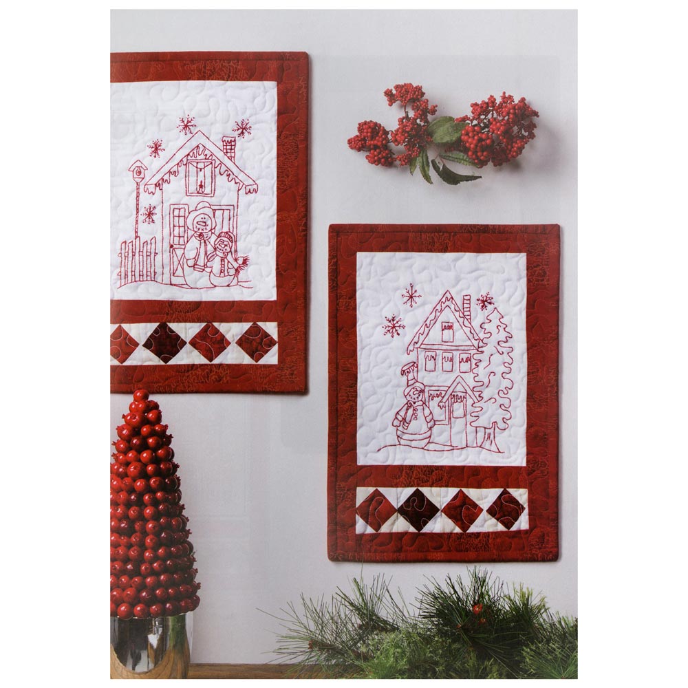Redwork Blizzard Buddies: Your Snow Village Quilting Guide