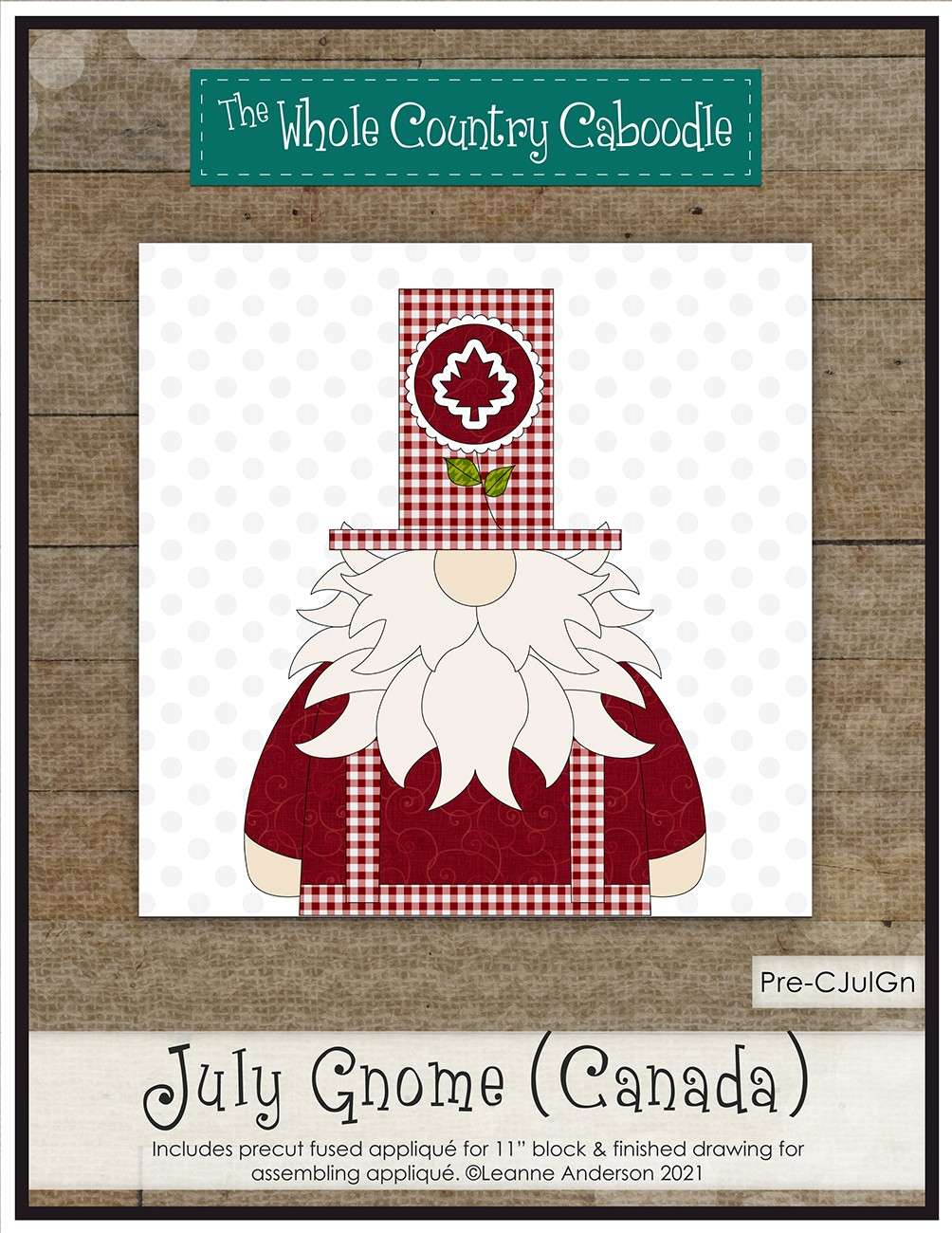July Gnome Canada Precut Fused Applique Pack - A Must-Have for Craft Lovers!