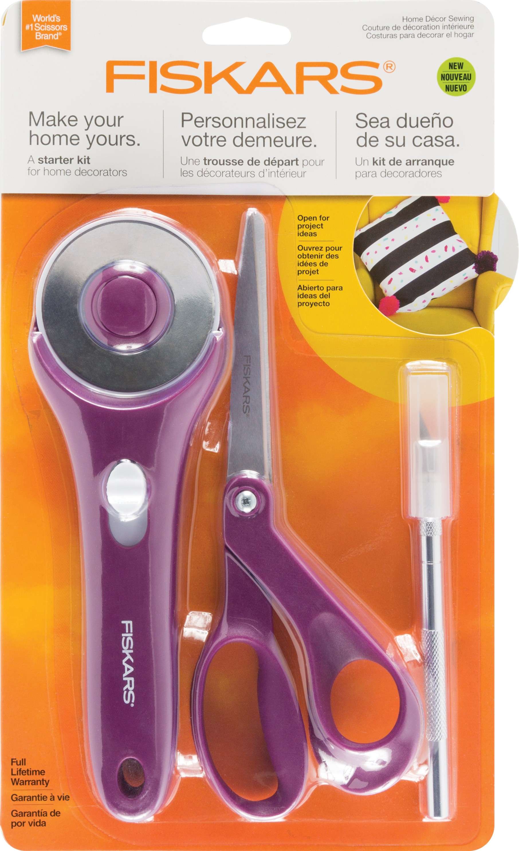 Fiskars Home Decor Sewing Fashion Starter Set - 3 Piece Dream Kit