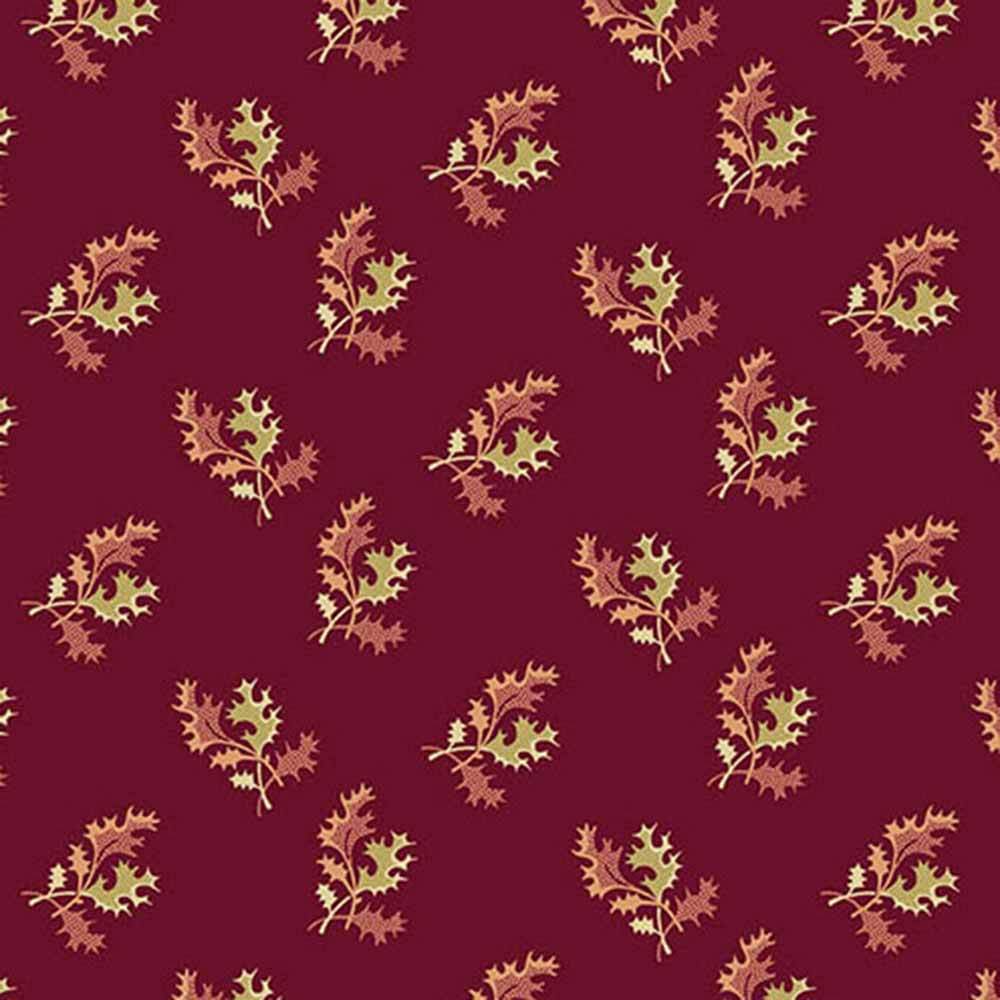 Andover Fabrics - Dahlia by Laundry Basket Quilts - Holly Berry - Cranberry Yardage: Add Vintage Charm Now!