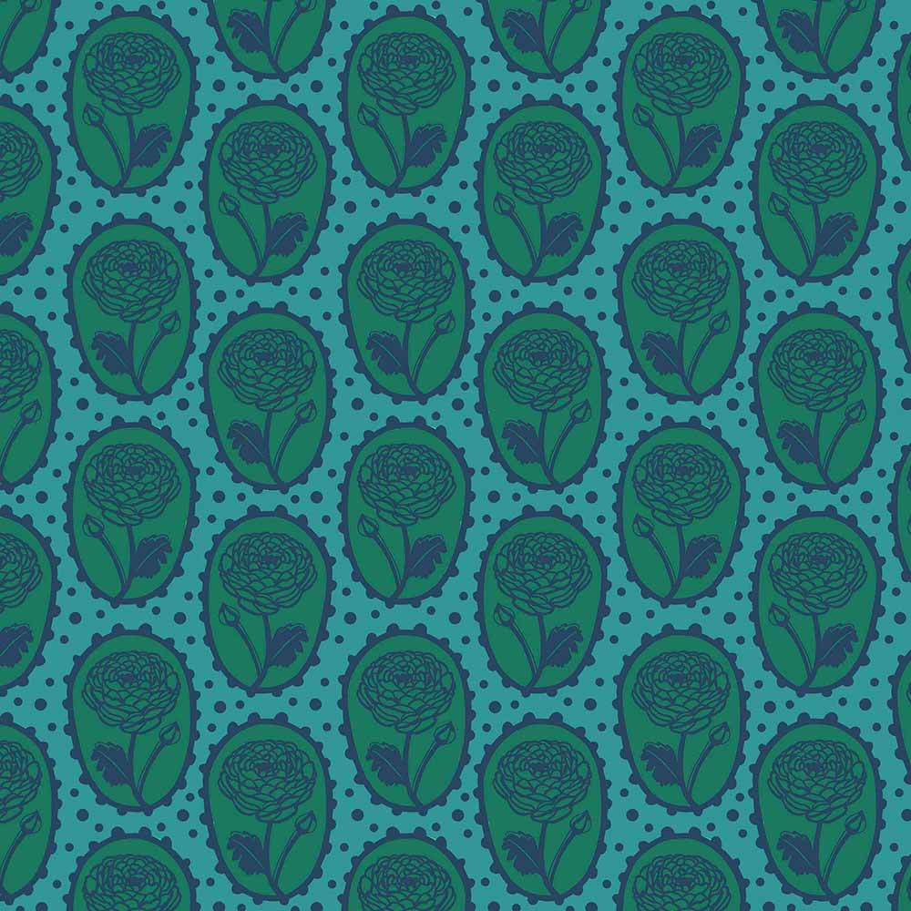 FreeSpirit - Love Always, AM by Anna Maria - Ocean Locket Fabric Yardage