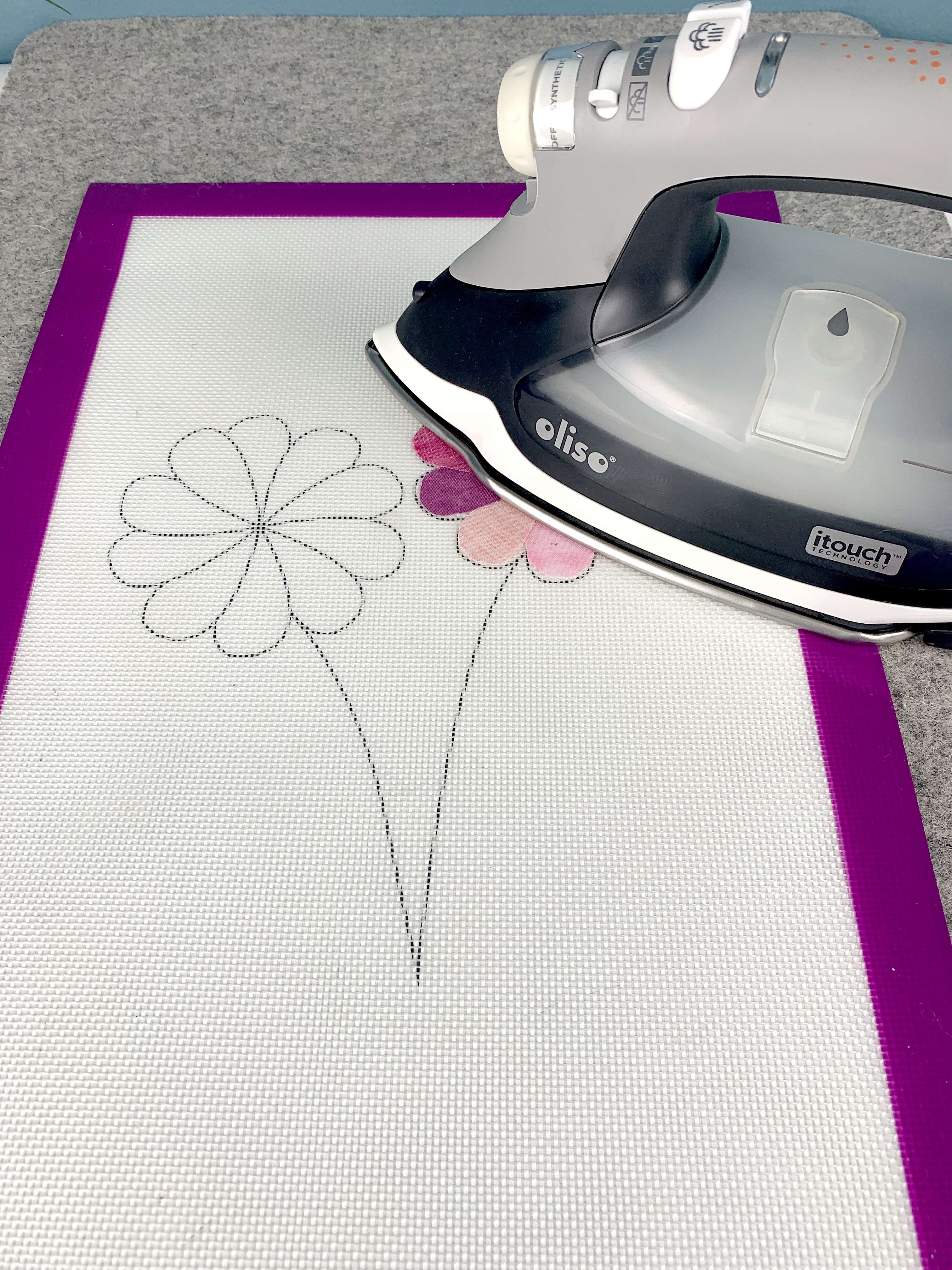 Gypsy Quilter's Must-Have Silicone Appli-Fuse Mat - 12in × 12in