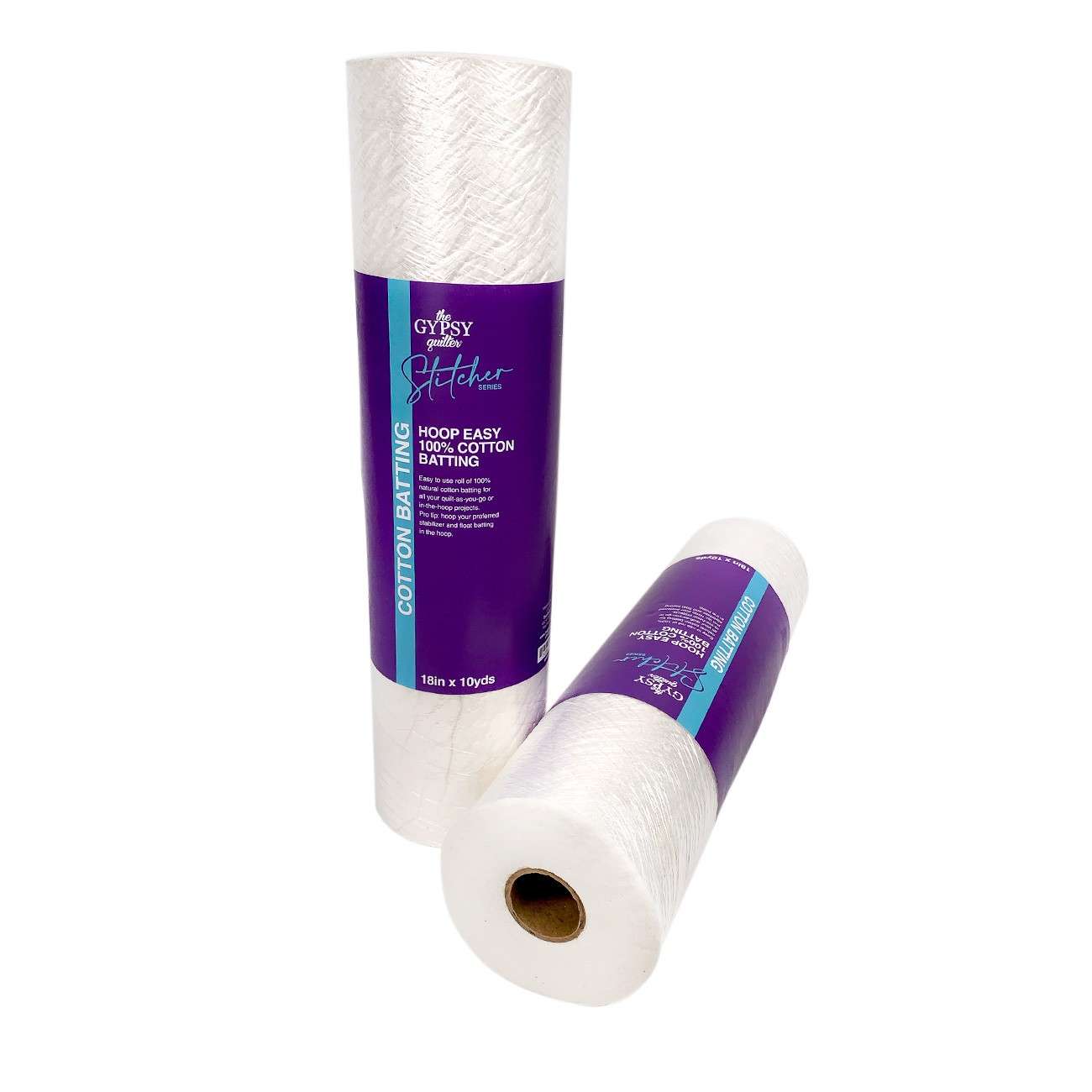 The Gypsy Quilter Stitcher Series: Effortless Hoop Cotton Batting Roll - 18in x 10yds