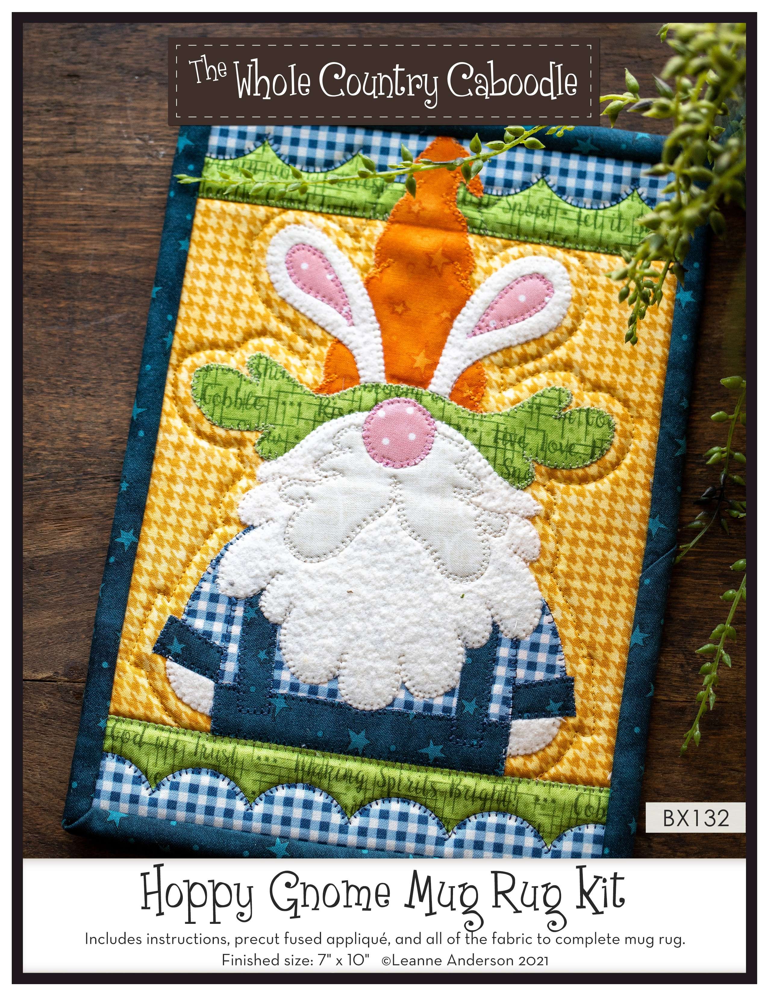 Enchanting Hoppy Gnome Mug Rug Kit - Craft Your Own Magic!