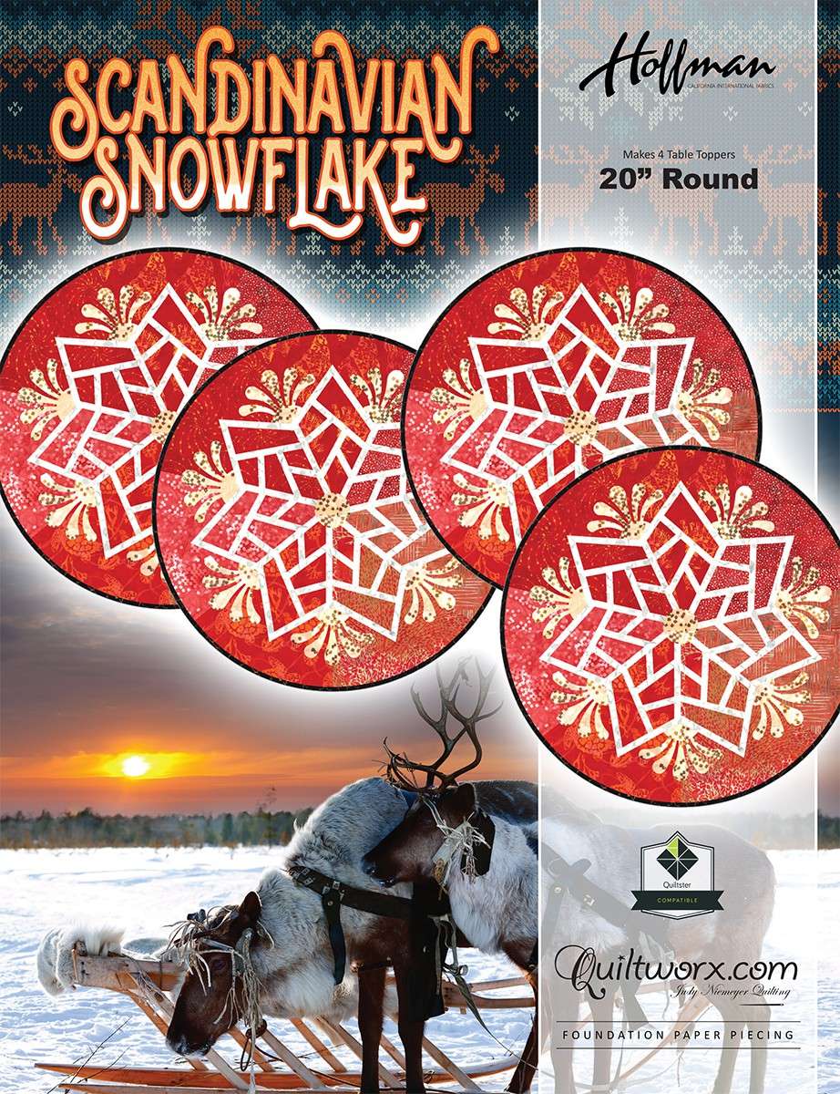 Enchanting Scandinavian Snowflake Quilt Pattern by Judy Niemeyer