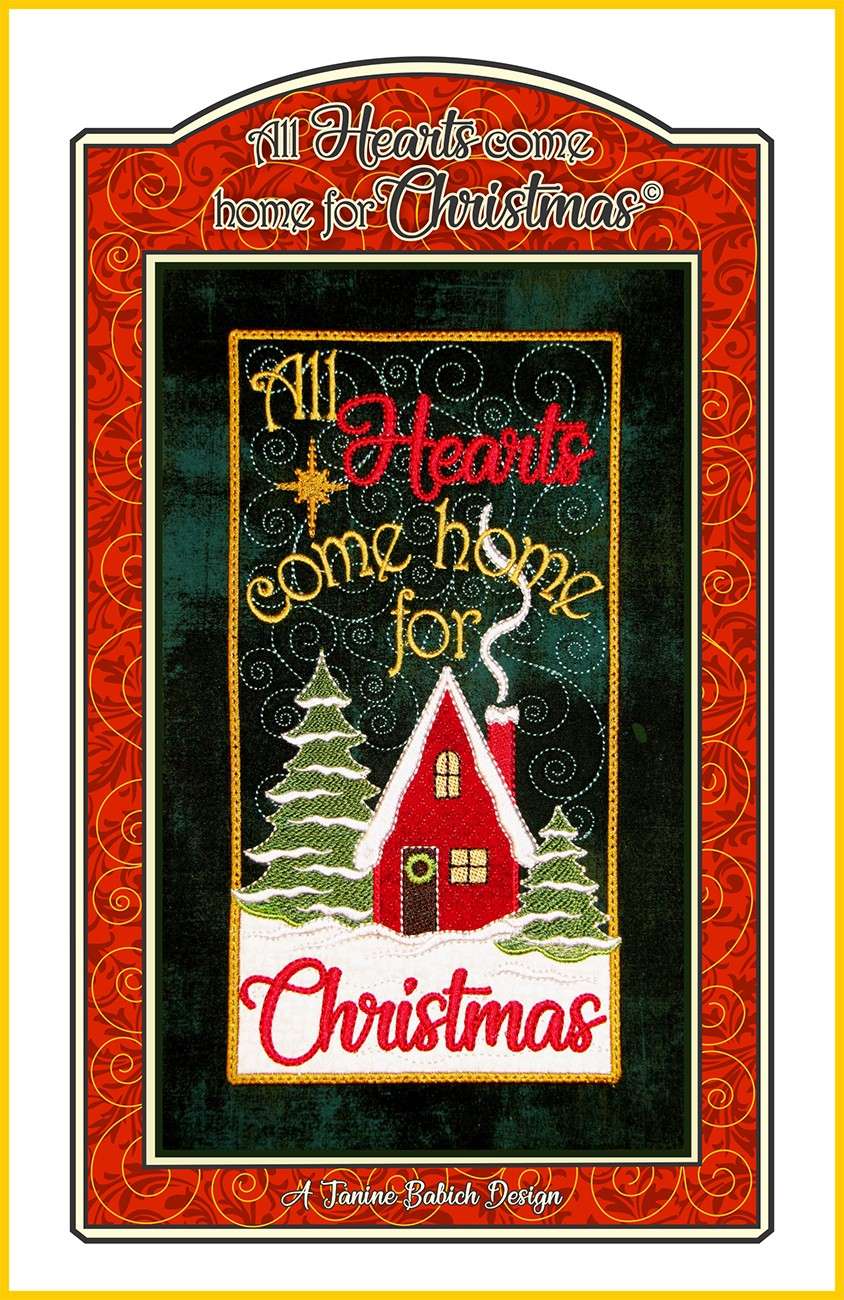 All Hearts Come Home for Christmas Table Top Display Pattern - A Festive Embellishment
