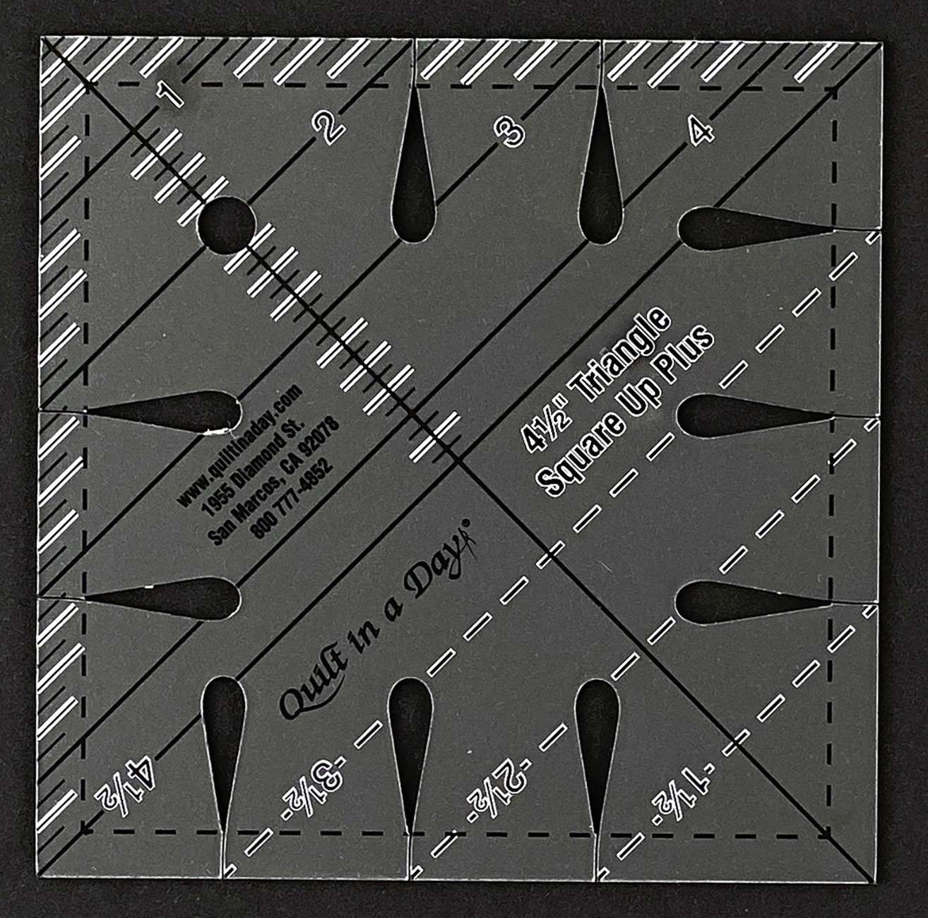 4 1/2 Triangle Square Up PLUS - The Ultimate Quilting Ruler