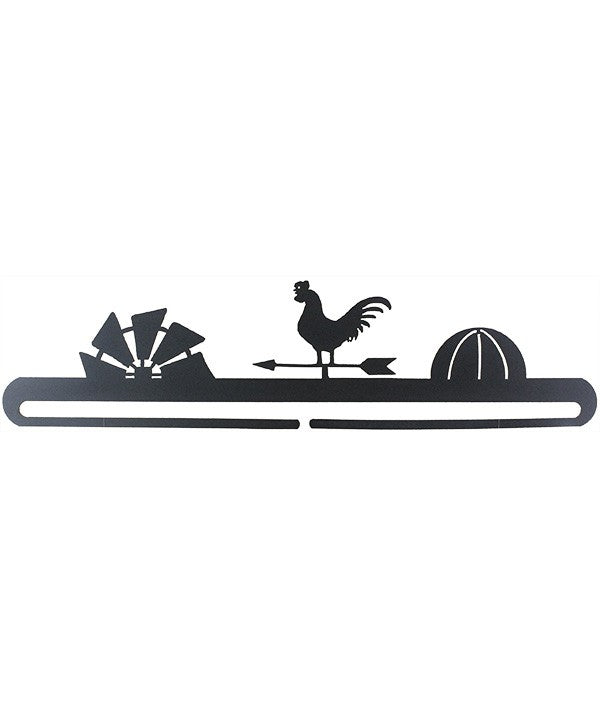 Stunning 22in Gray Weathervane with Split Bottom