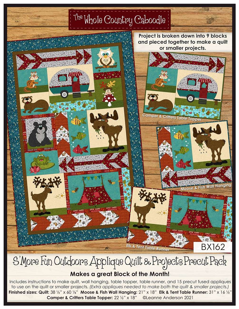 S'More Fun Outdoors: Enchanting Applique Quilt & Projects