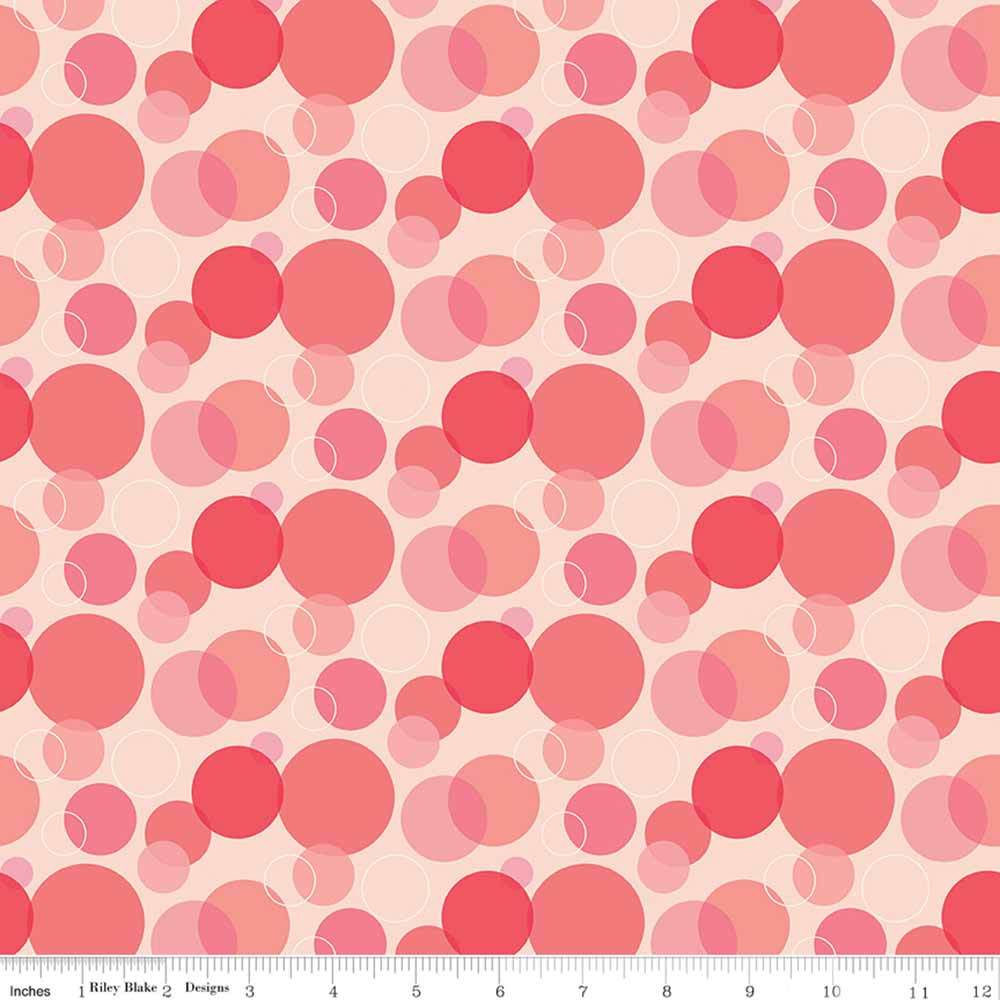 Riley Blake - Copacetic by Julia Frazier - Strawberry Fizz Pink Yardage: A Delightful Fabric!