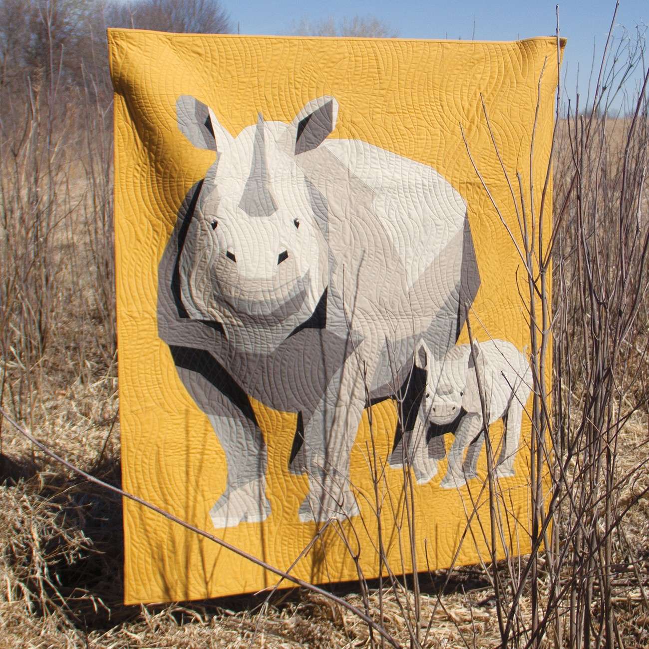 Wild Rhino Romp Quilt Pattern