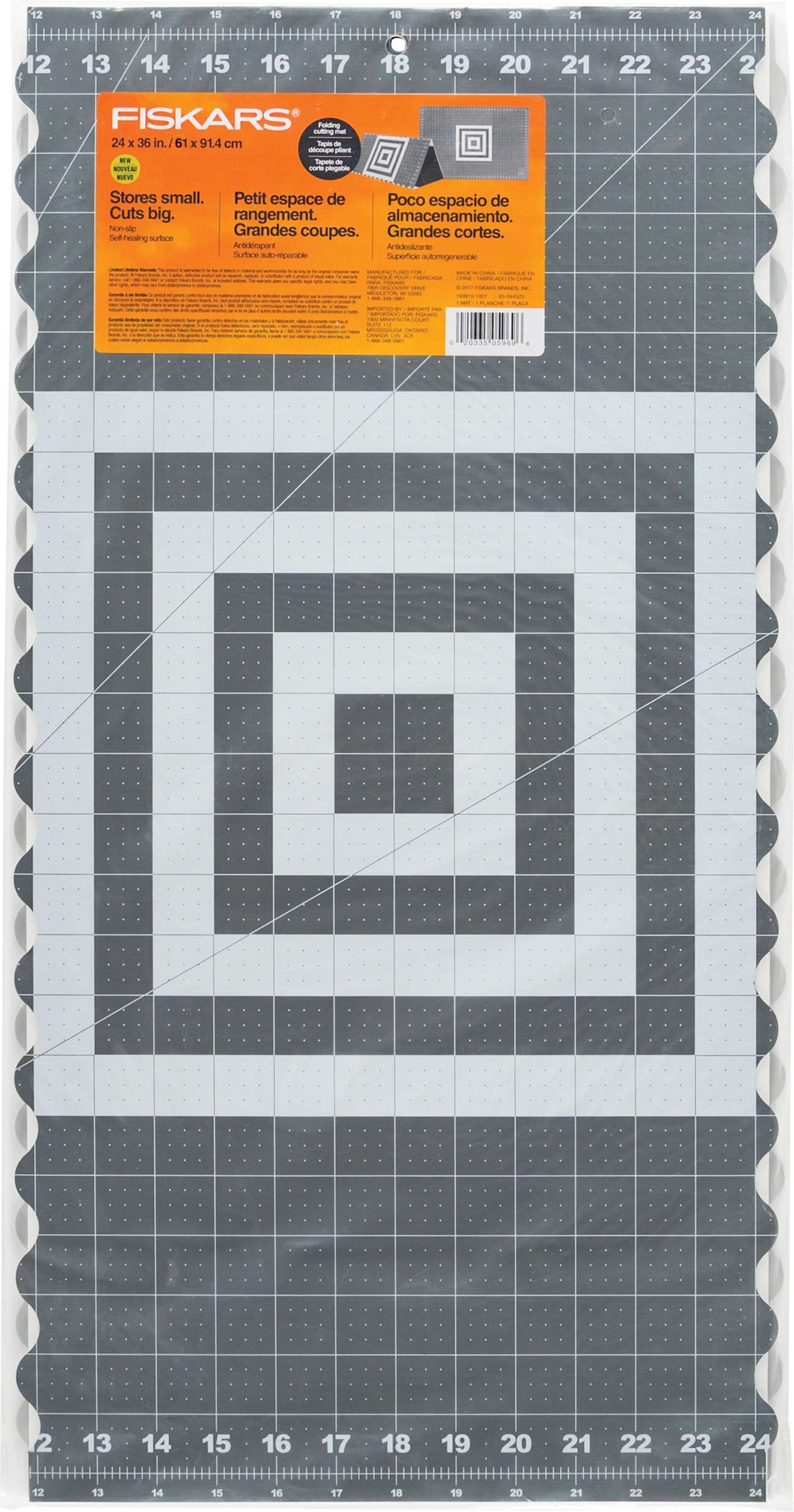 24in x 36in Smart Folding Cutting Mat - Ideal for Fabric Cutting