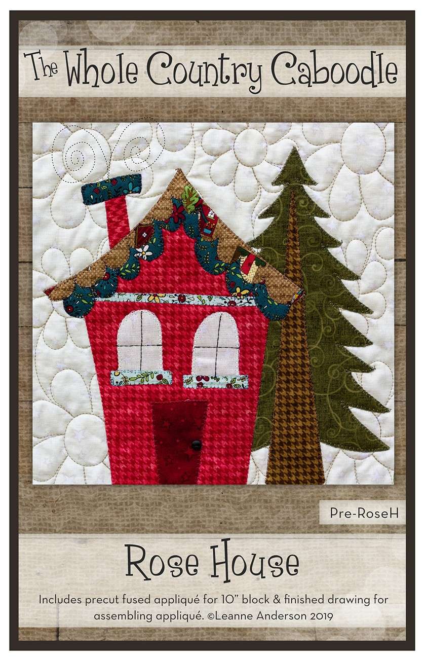 Enchanting Rose House Precut Fused Applique Pack