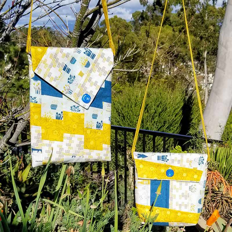 Fran Pineapple Pack Pattern Shoulder Bag Set - Craft Your Dream Bags!