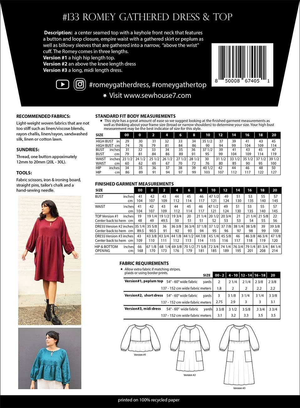 Romey Gathered Dress and Top - The Ultimate Comfort Wear