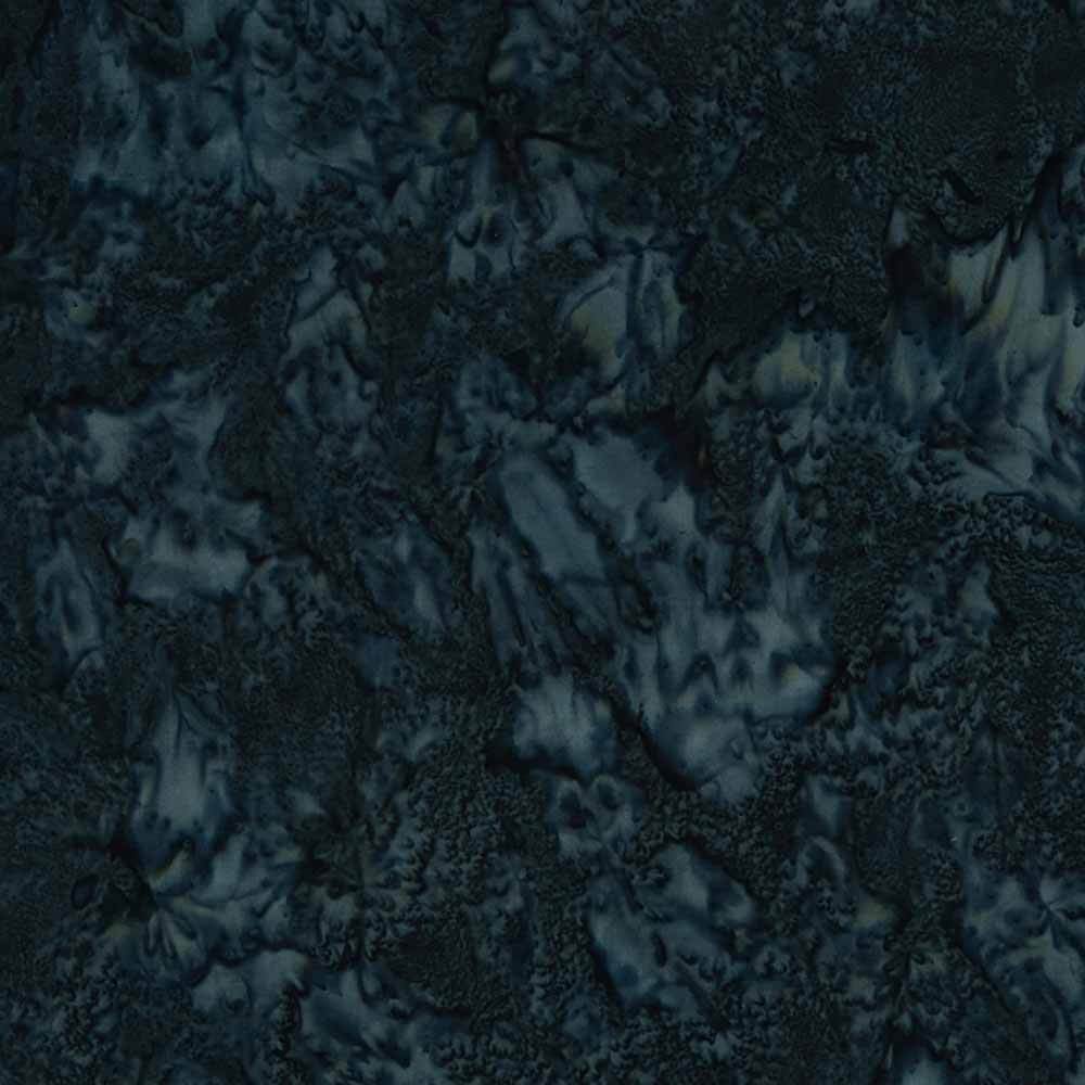 Riley Blake - Stunning Hand - Dyed Batiks in Dark Teal - Yardage