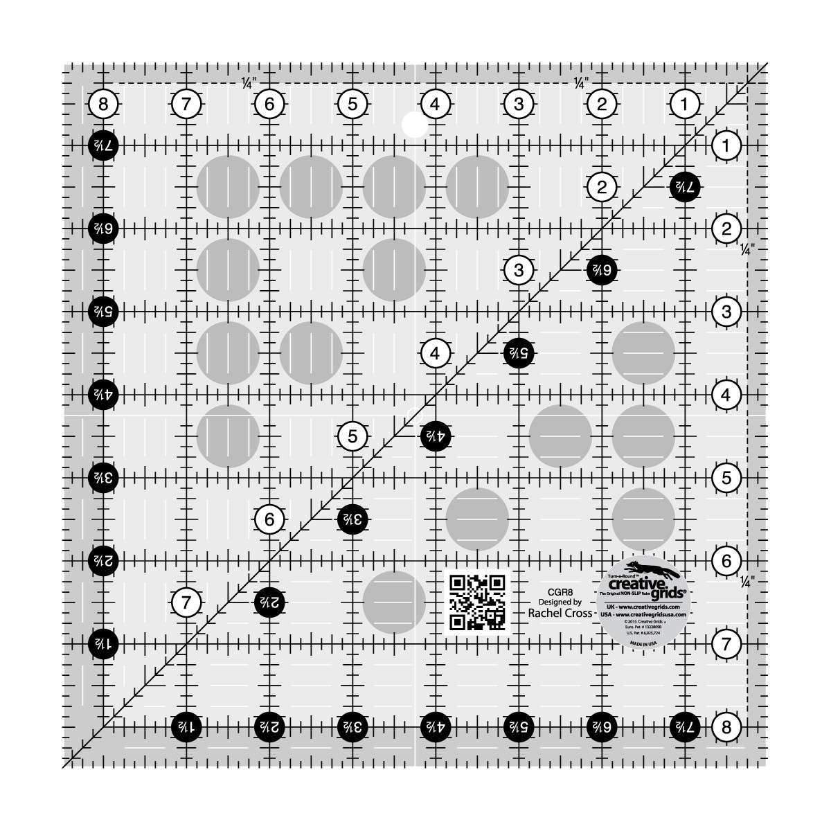 Creative Grids 8.5-Inch Square Quilt Ruler: A Must-Have for Quilting Enthusiasts