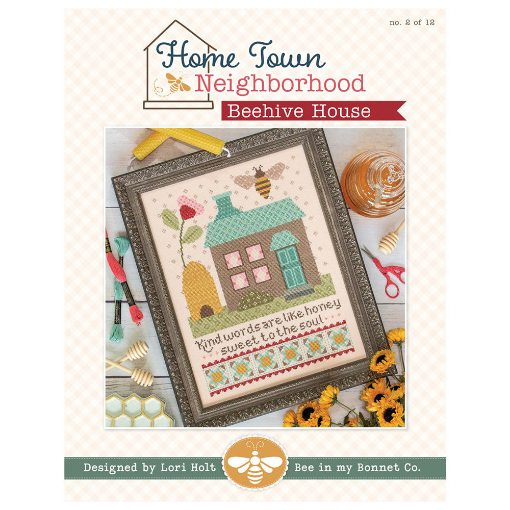 Charming Home Town Neighborhood Beehive House Pattern - April 2024