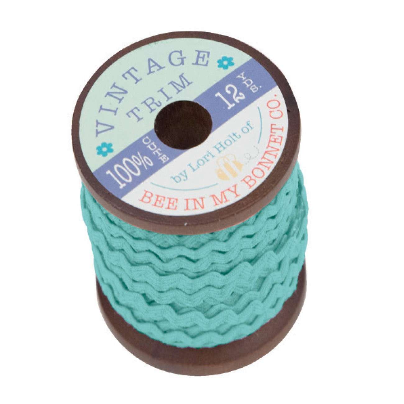 Charming Vintage 3/8in Trim on 12yd Wood Spool
