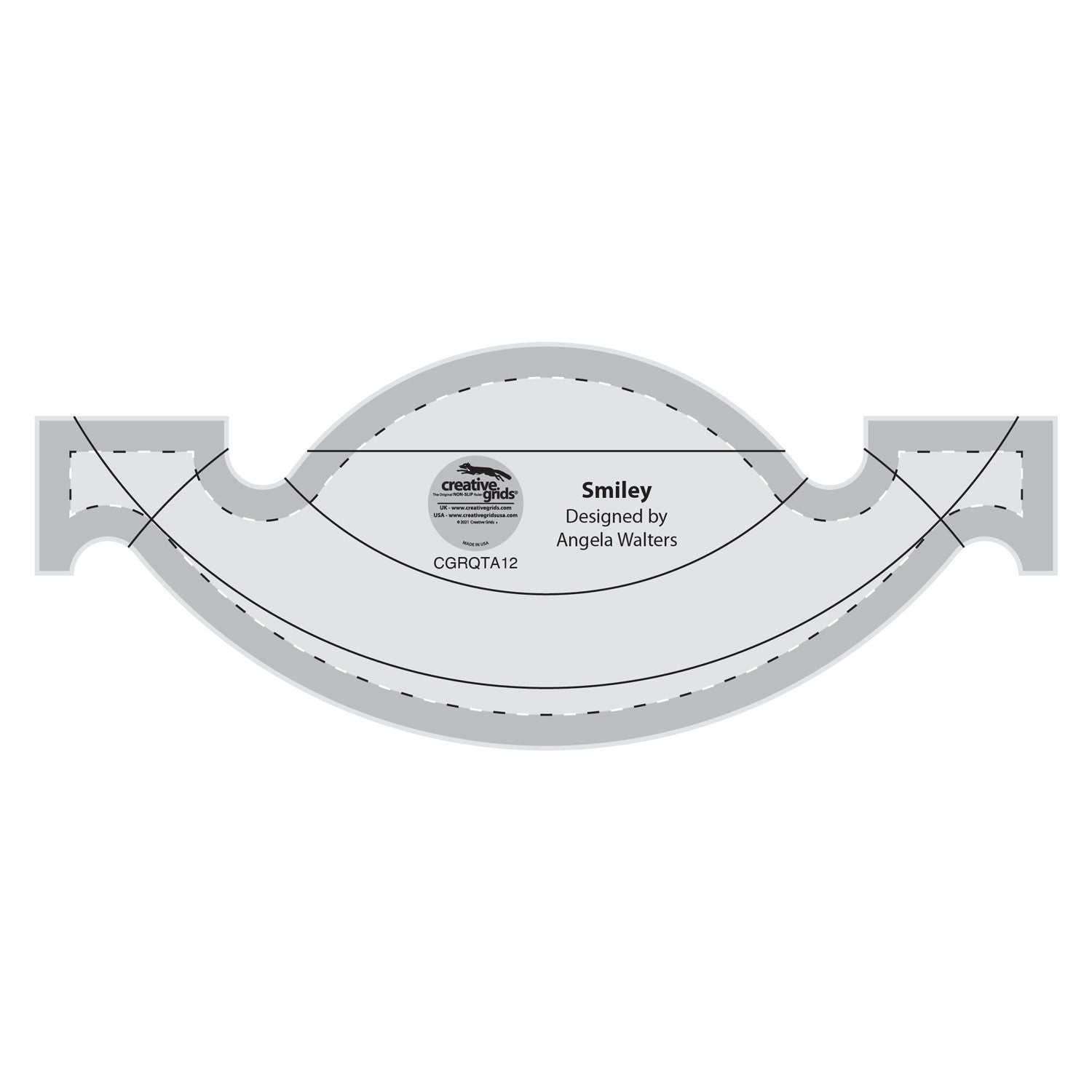 Creative Grids Machine Quilting Tool - Smiley: Your Quilting Smile-Maker!