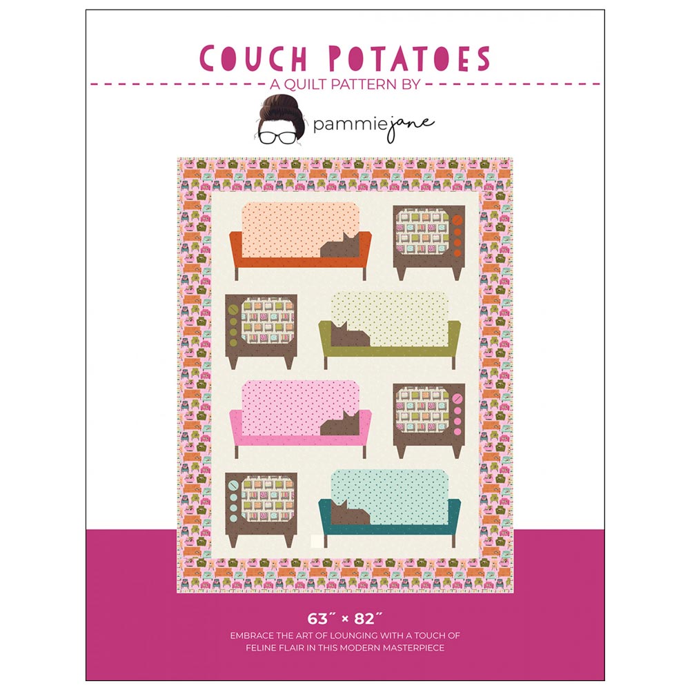 Couch Potatoes Quilt Pattern: Feline-Flavored Coziness