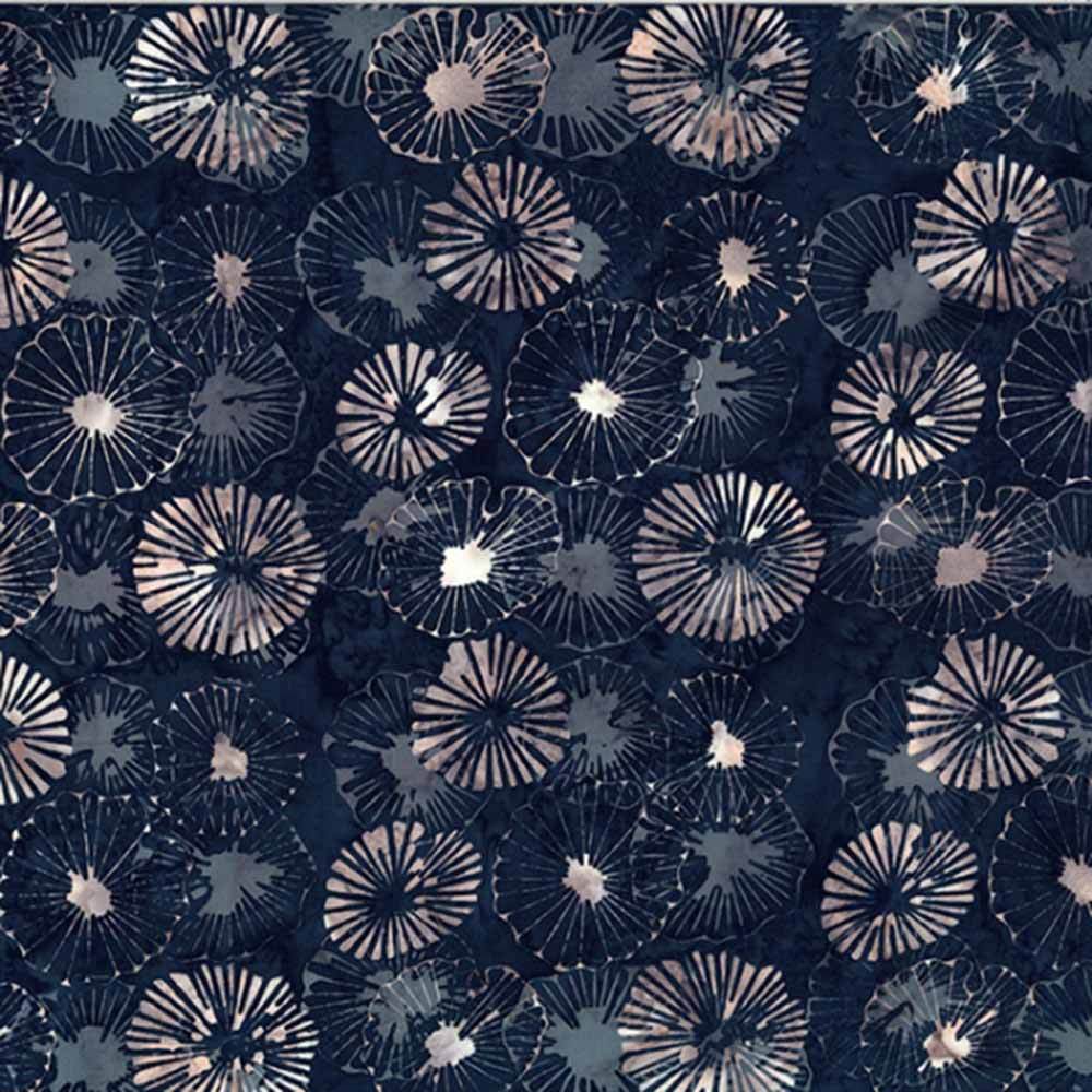 Hoffman Bali Batiks - Lily Pads - Midnight Yardage: A Dreamy Quilting Delight!