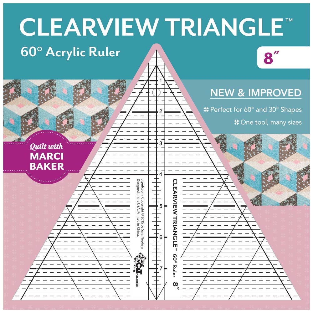 Clearview 8-inch Triangle Ruler - Your Ultimate Cutting Companion