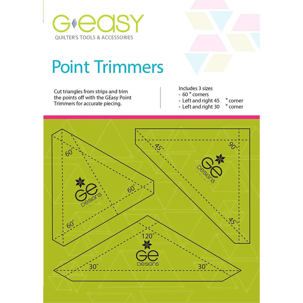 GE Designs' GEasy Point Trimmers: Your Ultimate Piecing Companion
