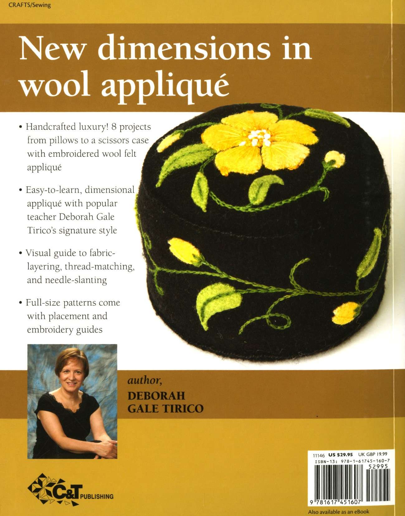 Stunning Wool Applique Softcover: Elevate Your Decor!