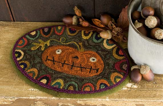 Winning Prize Pumpkin Punchneedle Pattern by Shawn Williams - A Must - Have!