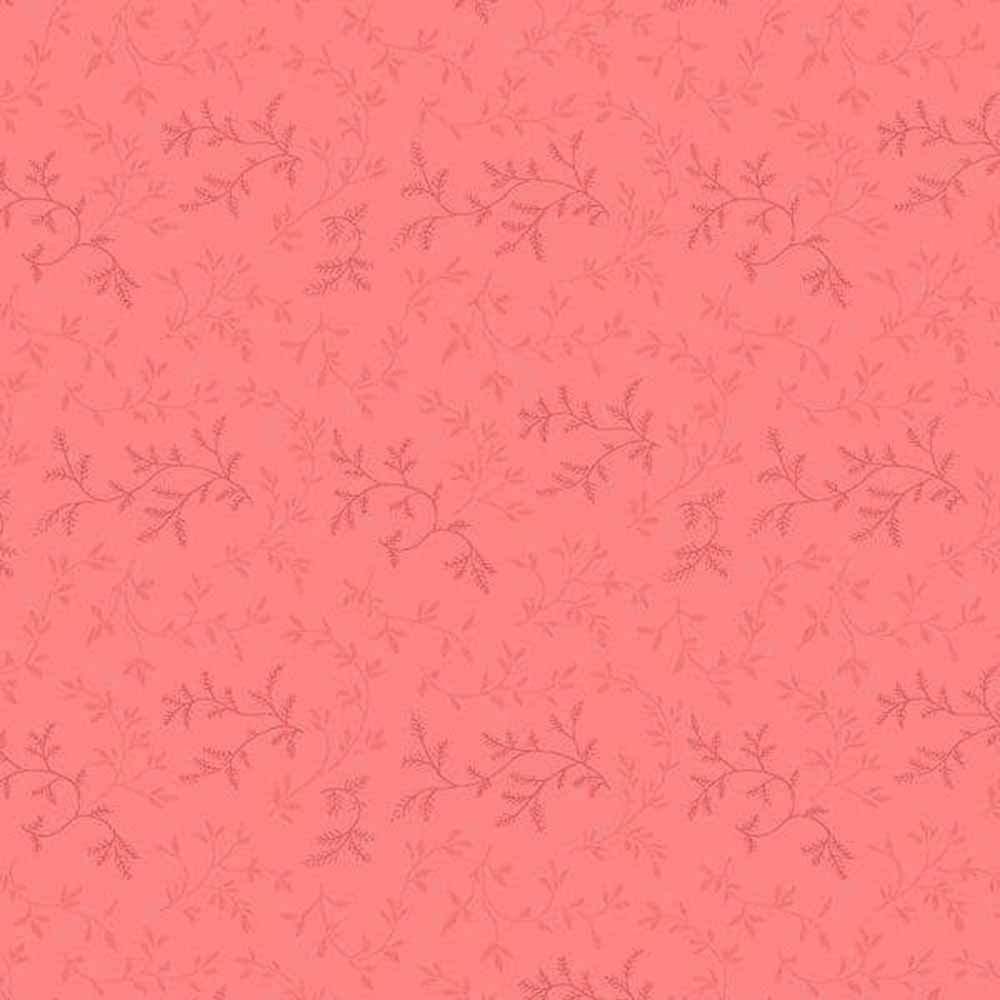 Wilmington Prints - Blushing Blooms by Kaye England - Tossed Leaves in Pink - Yardage