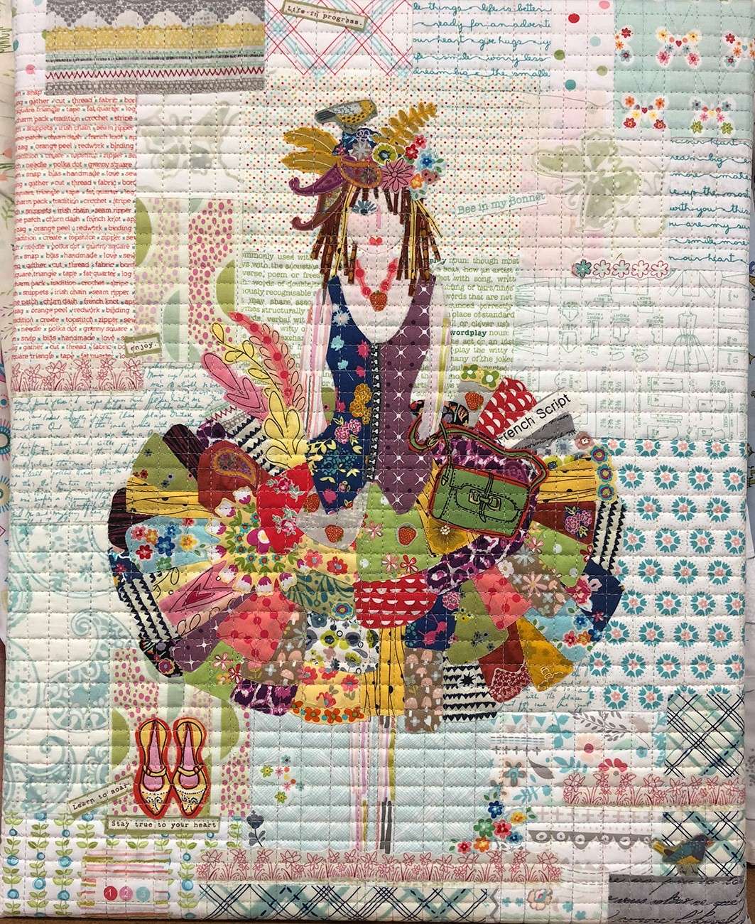 Laura Heine's Adorable Teeny Tiny Collage Pattern Group 1 Quilt Pattern