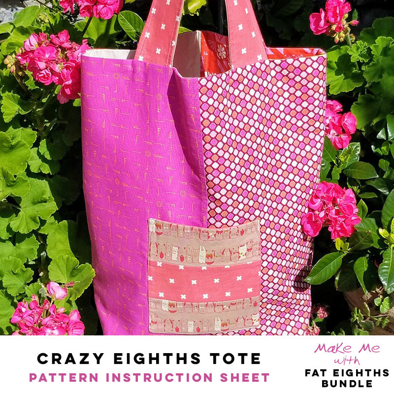 Crazy Eighths Tote - Fat Eighth Pattern: A Must-Have for DIY Enthusiasts